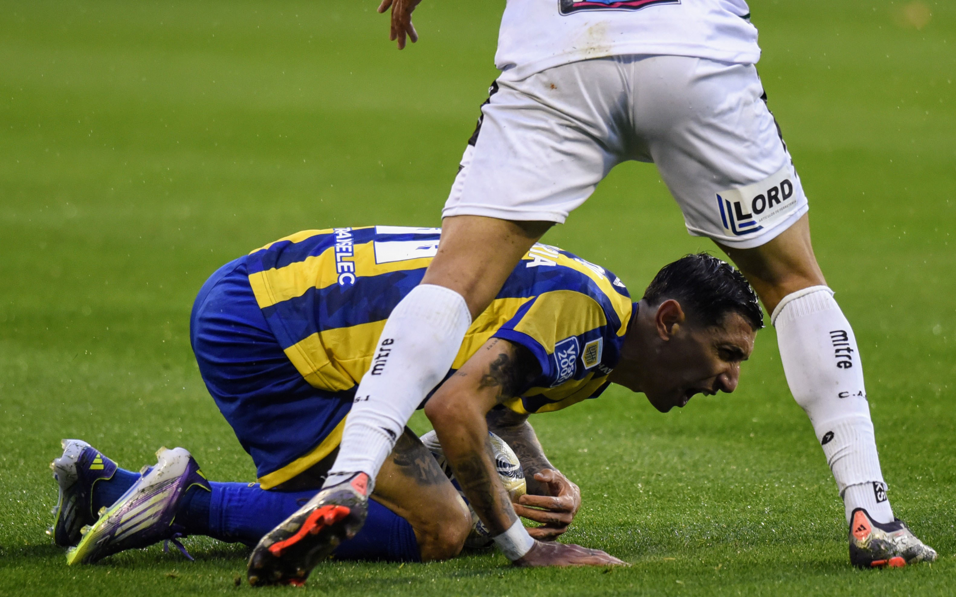 Watson en el partido entre Rosario Central y San Martín de San Juan. (Fotobaires).