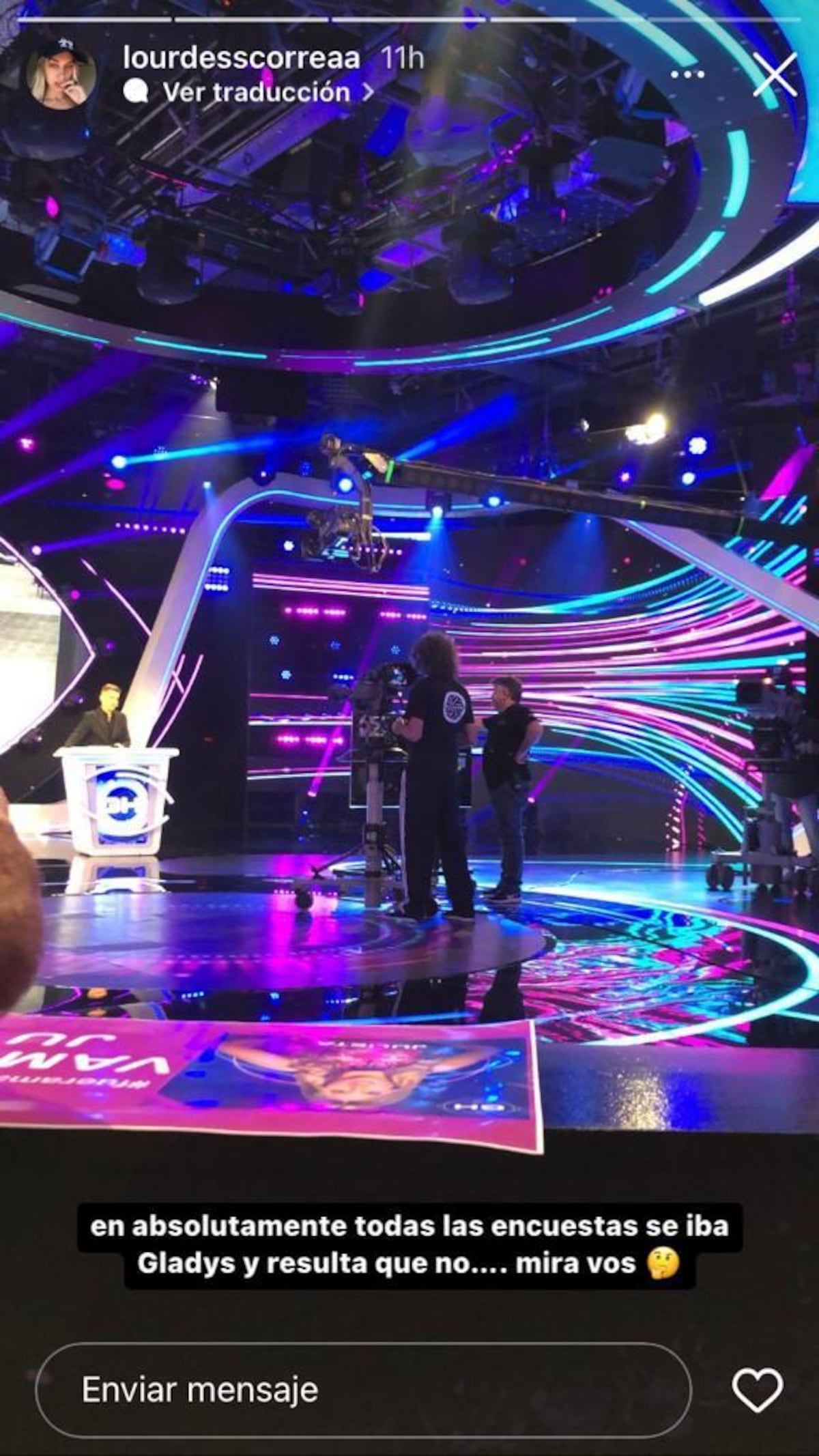 El posteo de Lourdes cuestionando la eliminación de Camila.