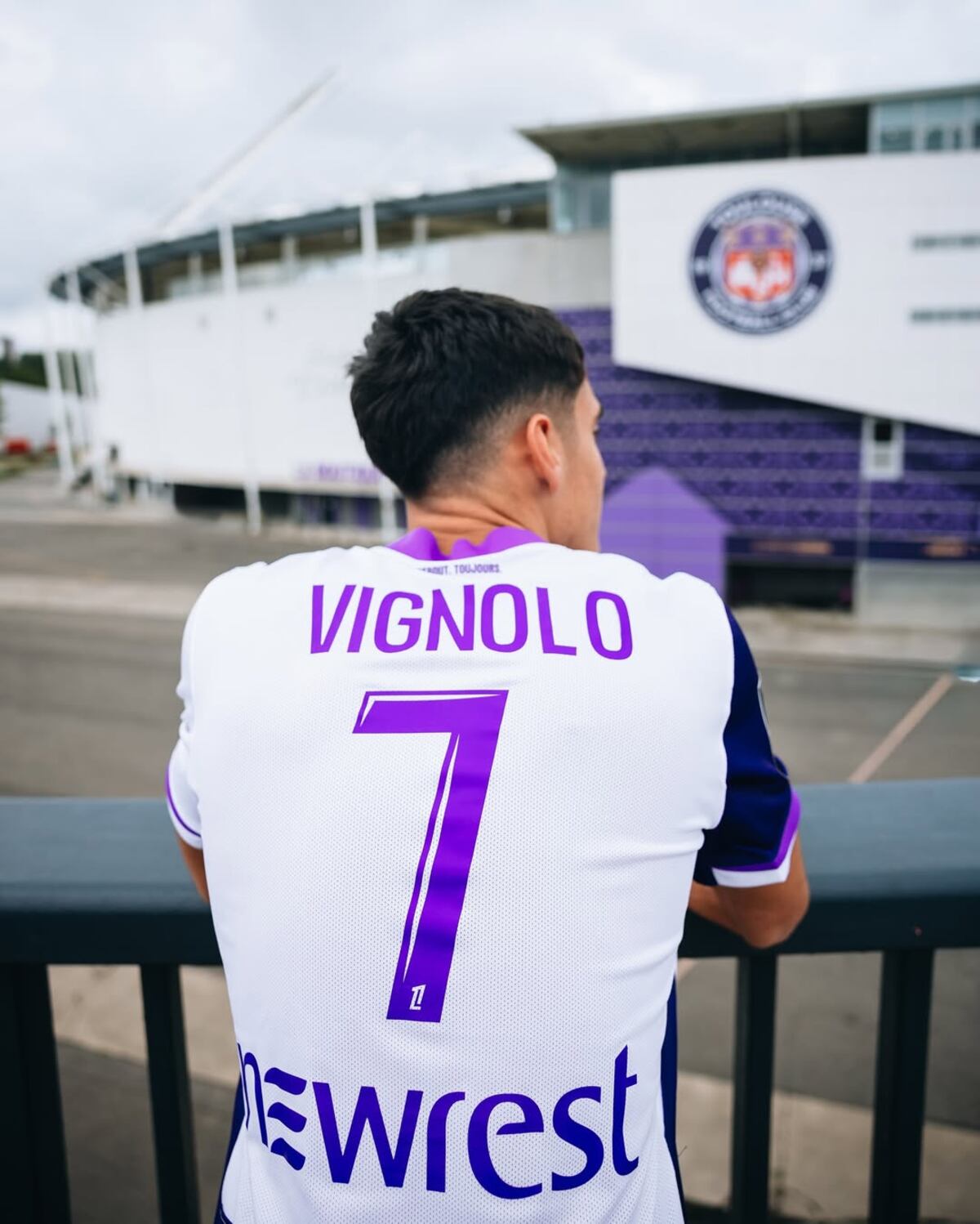 Julián Vignolo usará la 7 en el Toulouse de Francia.