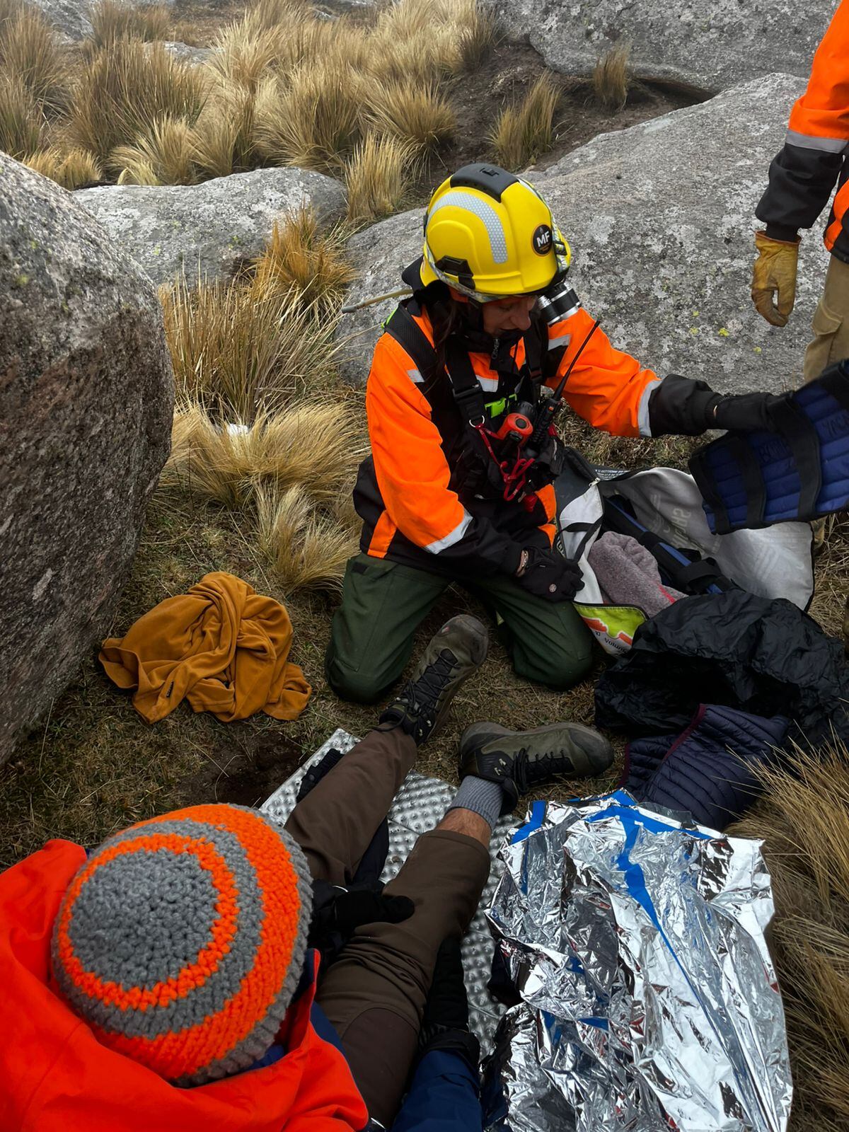 Cerro Champaquí: Llevan a cabo el rescate de un hombre mayor de edad (Gentileza)