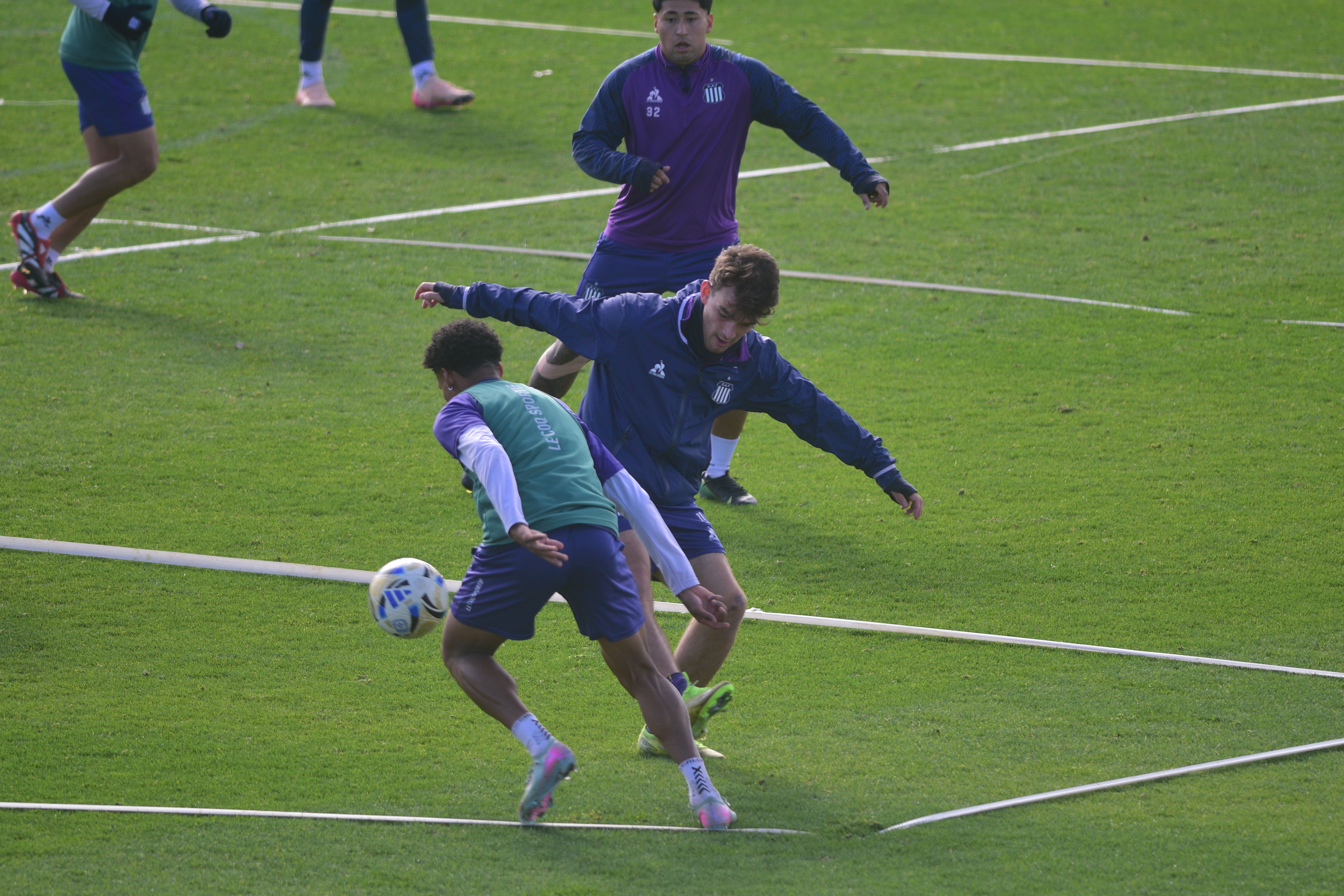 Valentín Depietri en el entrenamiento de Talleres en el Card. (Pedro Castillo / La Voz)