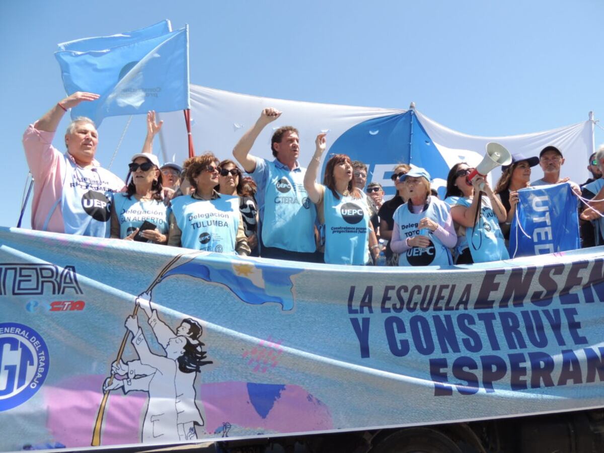 Protesta de la Uepc. (Gentileza)