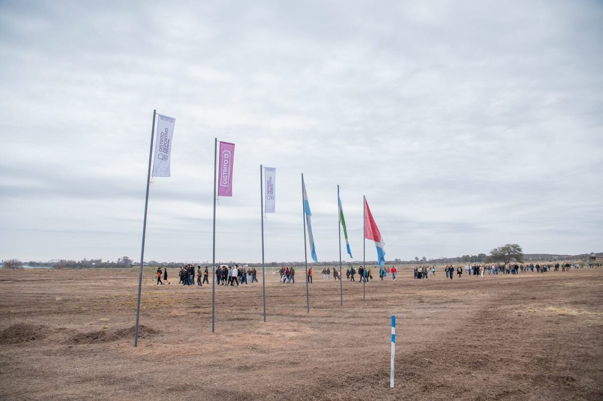 Distrito Deportivo Norte, en Sinsacate. (Gentileza)