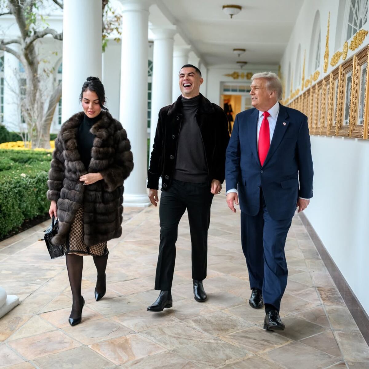 El inesperado encuentro entre Cristiano Ronaldo y Donald Trump. (Instagram)
