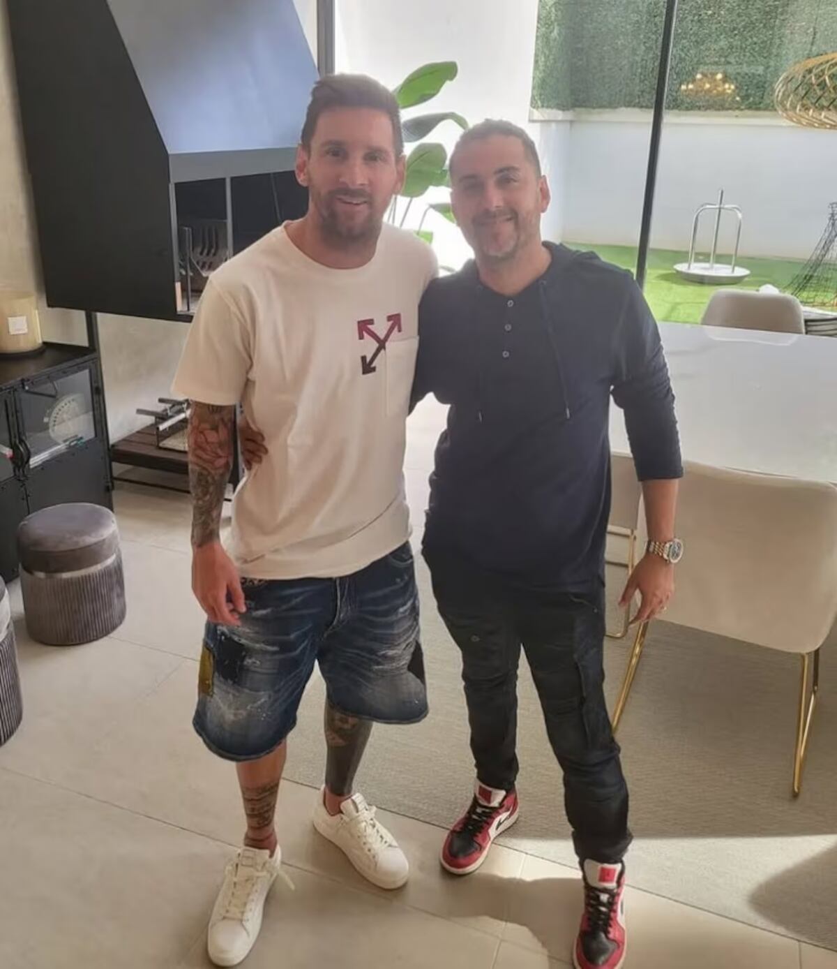 Su encuentro con Lionel Messi.