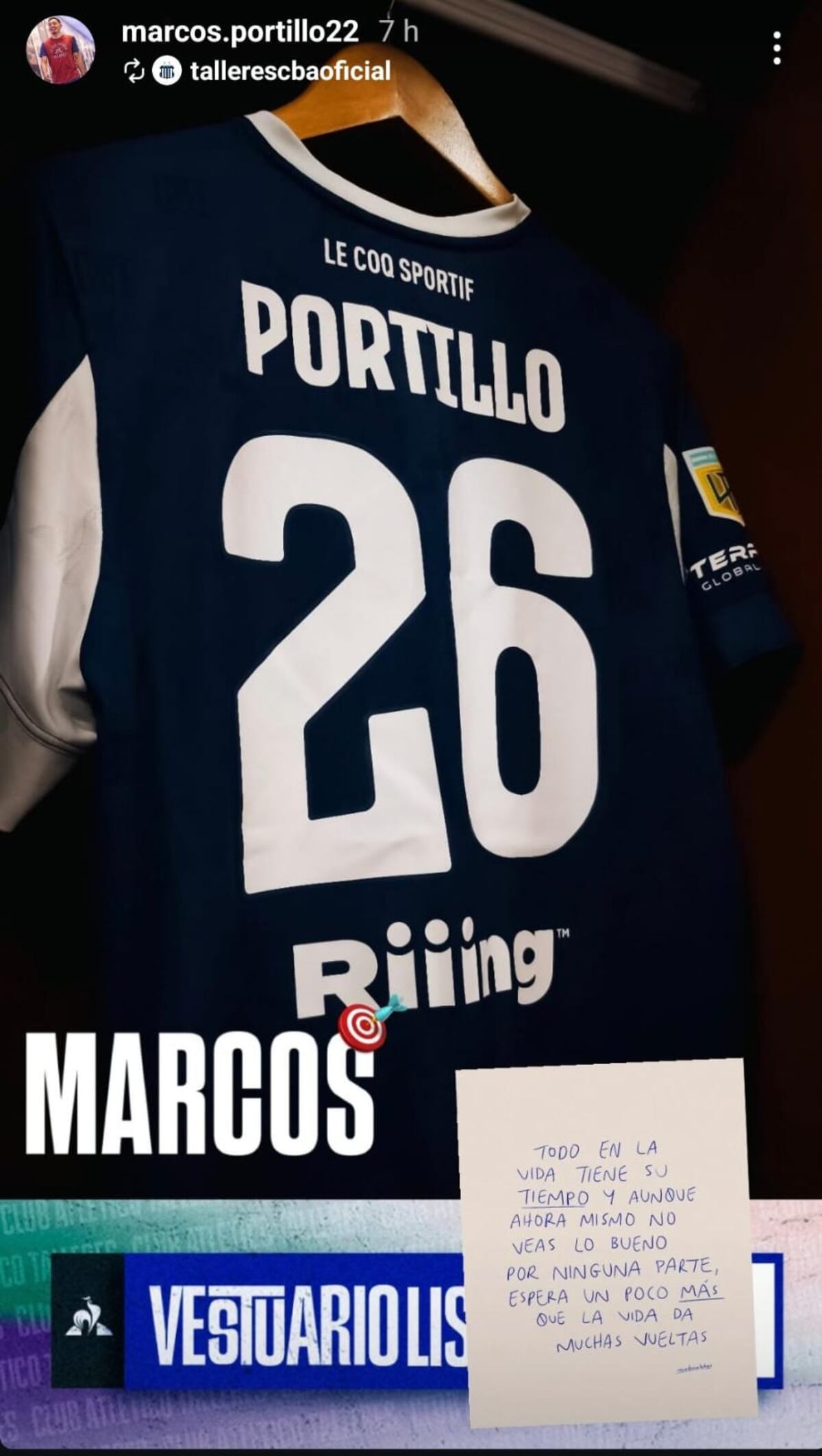 Marcos Portillo y una nota particular