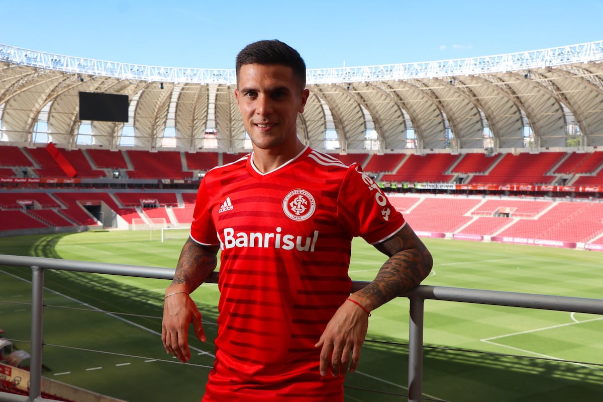 El cordobés Fabricio Bustos, jugador del Inter de Brasil. (Prensa Inter).
