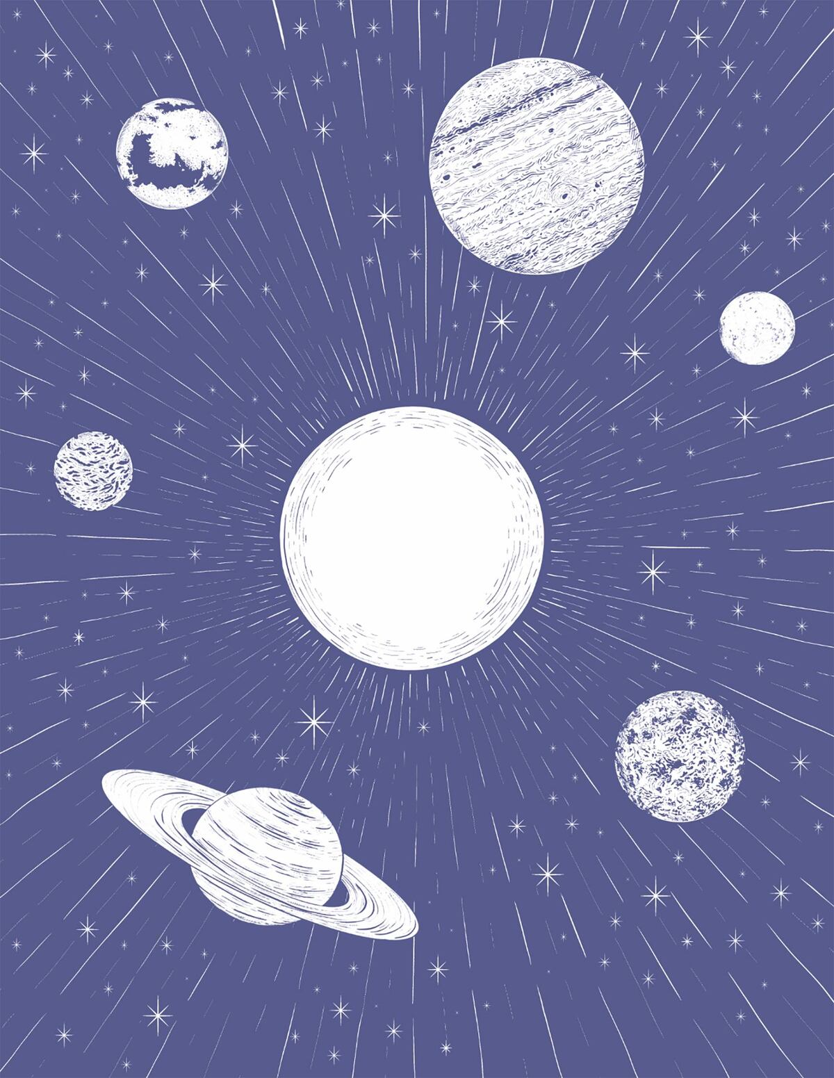 Segunda alineación planetaria 2025: rituales y guía para aprovechar este evento cósmico único. (Ilustración: Catherine Rowe - VR Editoras)