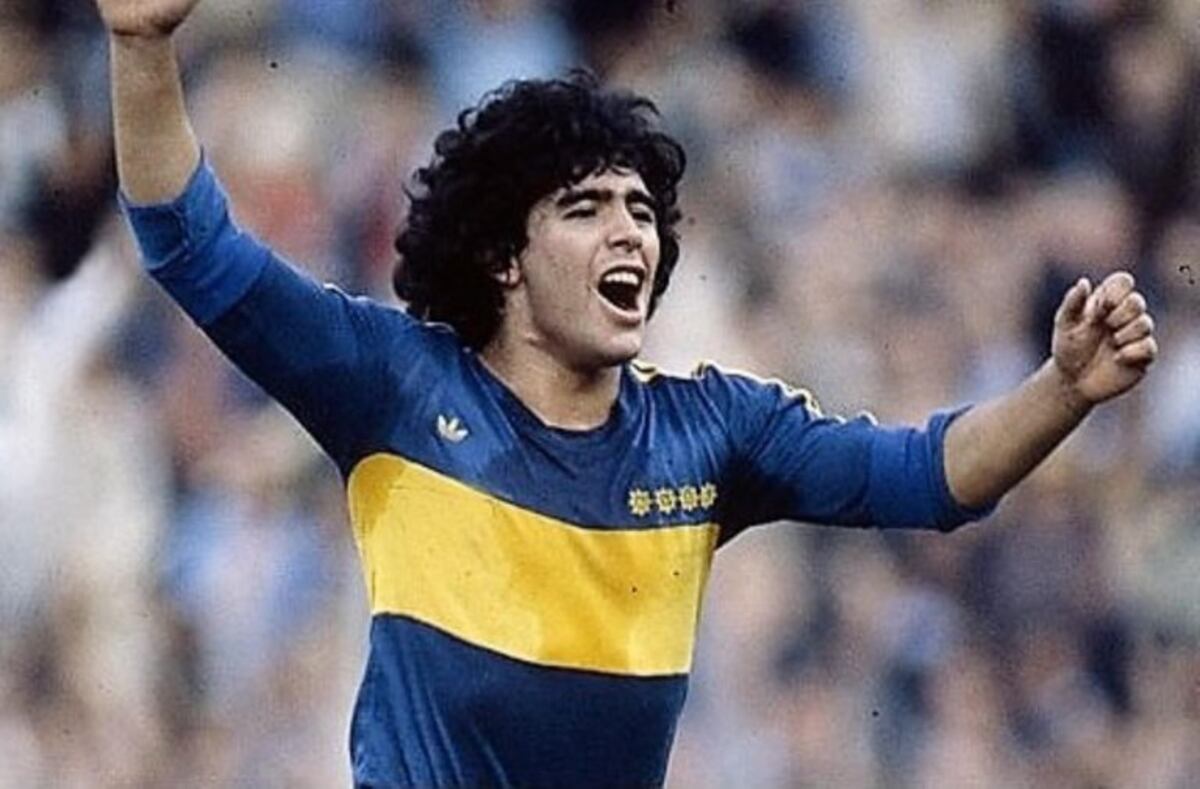 Diego Maradona en Boca (Foto: web)\u002E