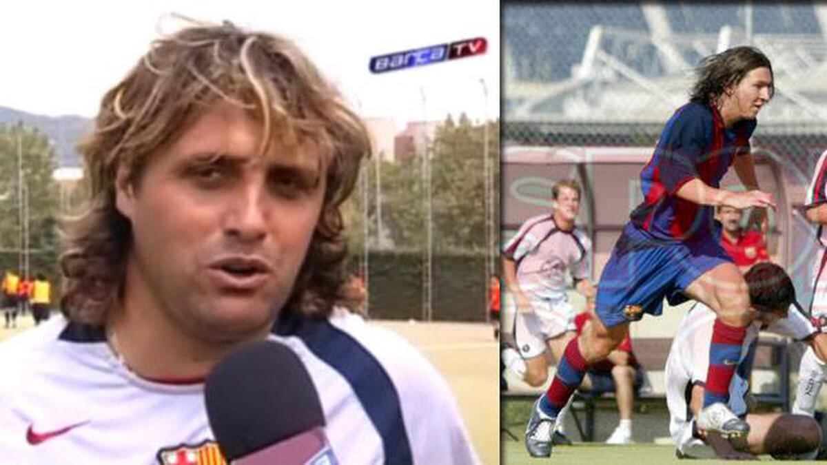 Hoyos y Messi, en Barcelona