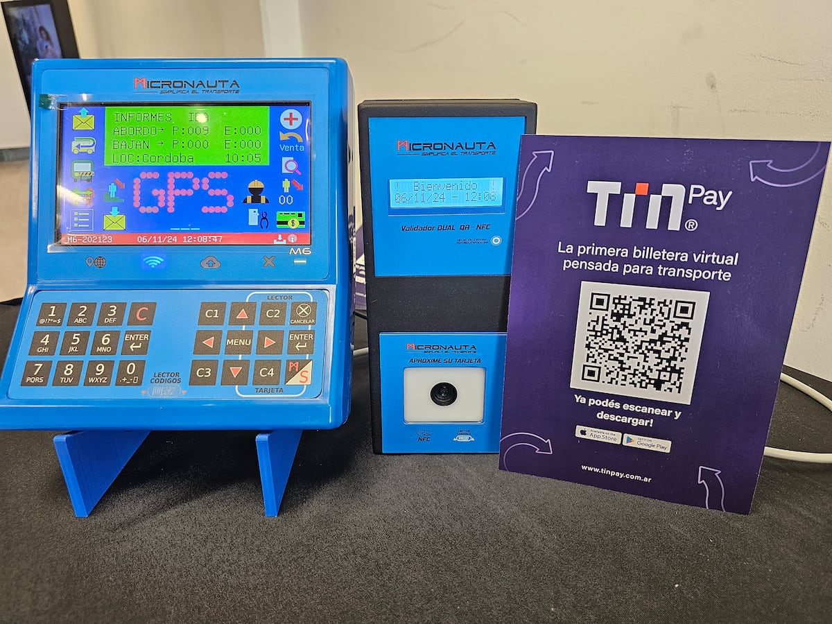 Ahora se podrá pagar con un código QR el pasaje en el transporte interurbano de pasajeros (Gentileza Tecnoint).