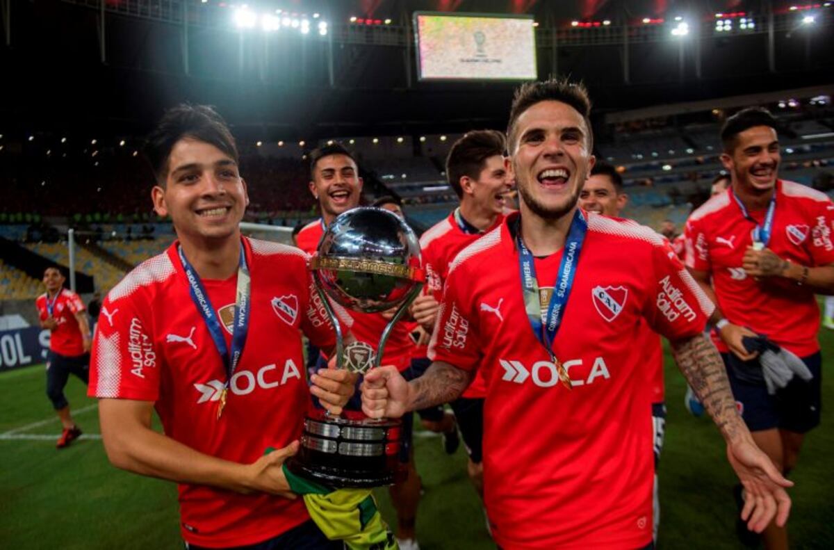 Fabricio Bustos jugó más de 100 partidos en Independiente, donde fue campeón.