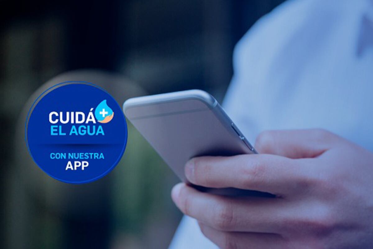 La aplicación de Aguas Cordobesas cada vez suma más funcionalidades para que puedas gestionar tu cuenta y solicitar asistencia técnica. Foto: Aguas Cordobesas.