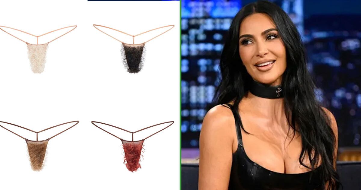 El polémico lanzamiento de Kim Kardashian que se volvió viral: ropa interior con vellos postizos