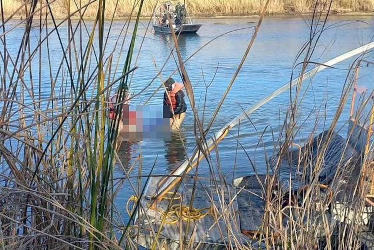 Agentes del Instituto Nacional de Migración mexicano lograron recuperar el cuerpo de la niña días después. (Instituto Nacional de Migración de Mexico)