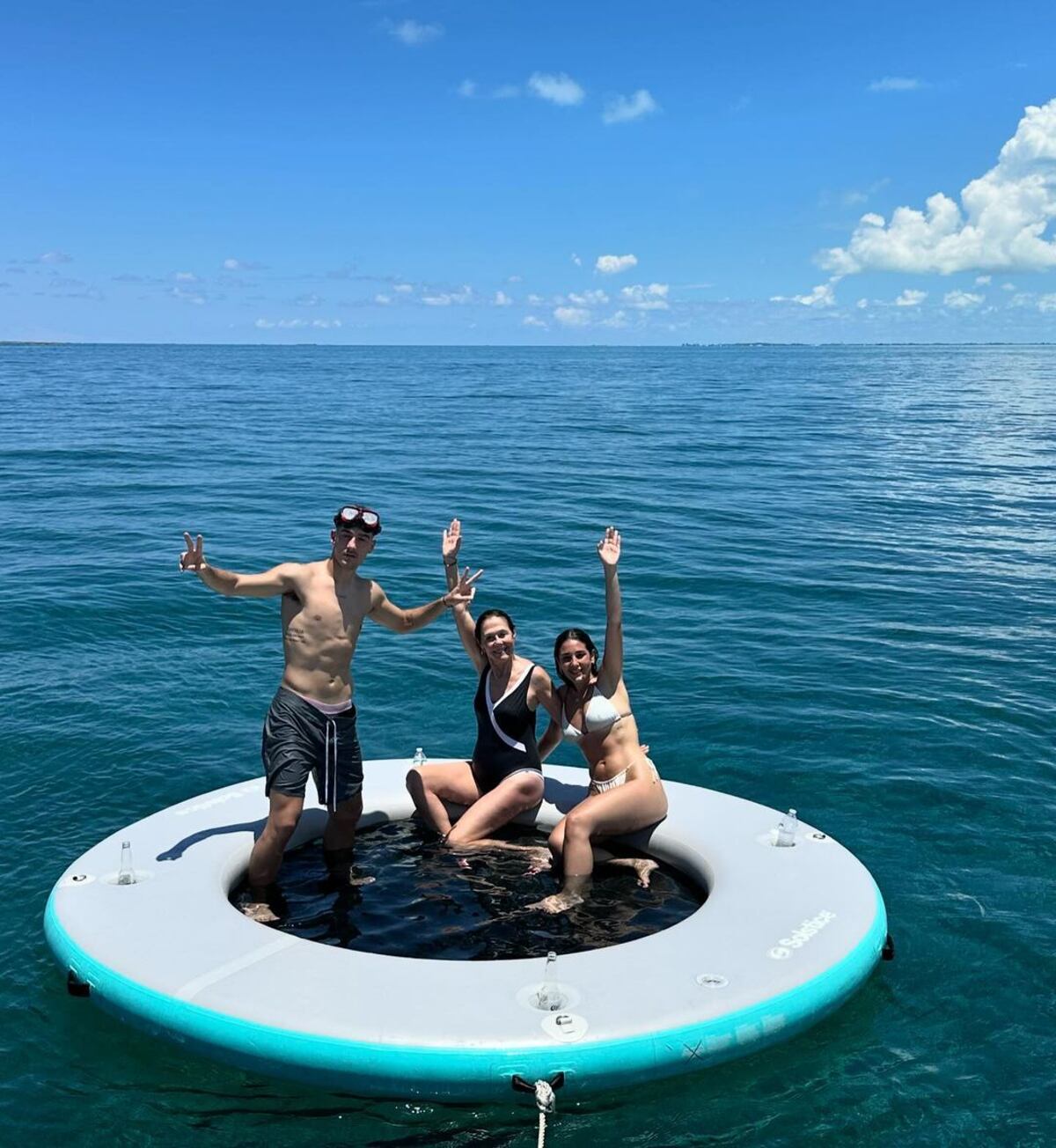 Paulo Dybala y Oriana Sabatini, de vacaciones en Bahamas (IG: Paulo Dybala).