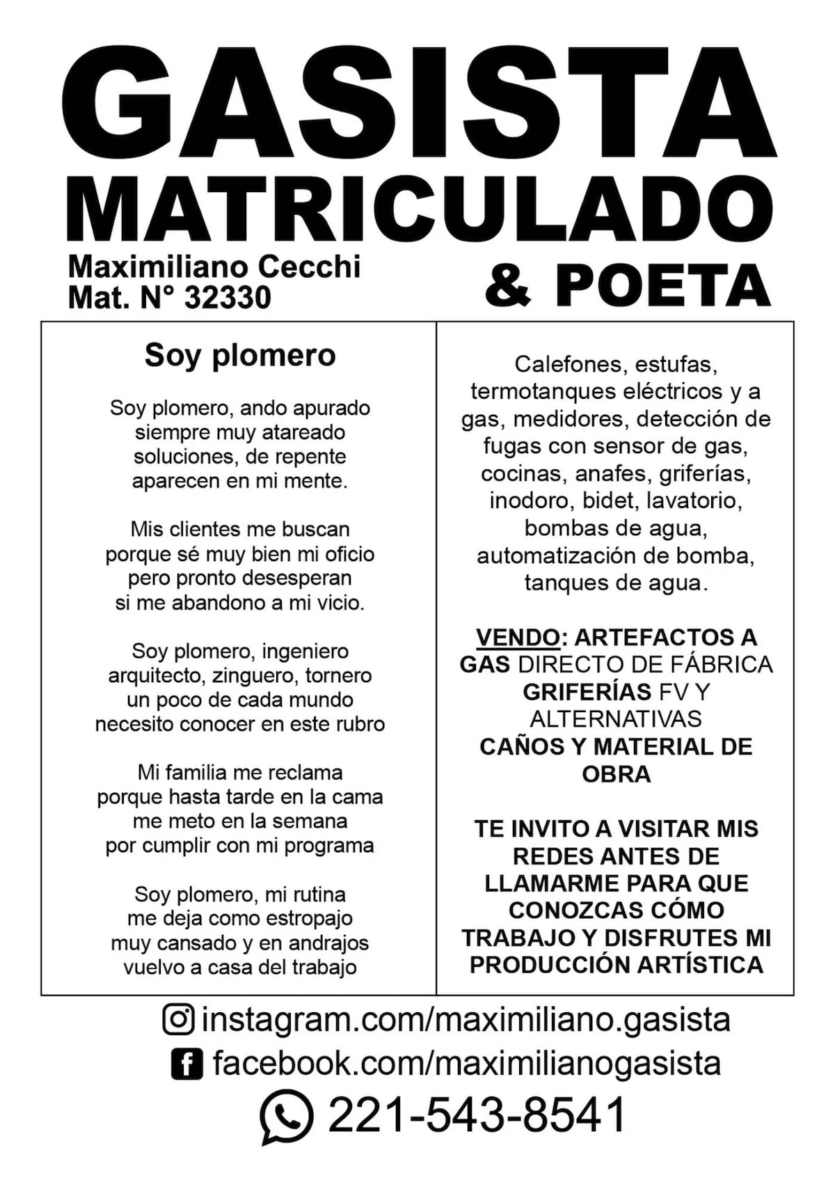 Los afiches de Maximiliano.