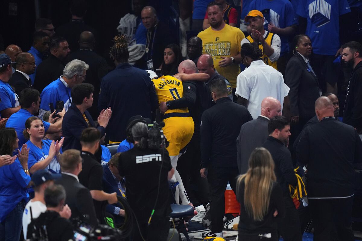Oklahoma City Thunder ante Indiana Pacers en la final de la NBA. (AP)