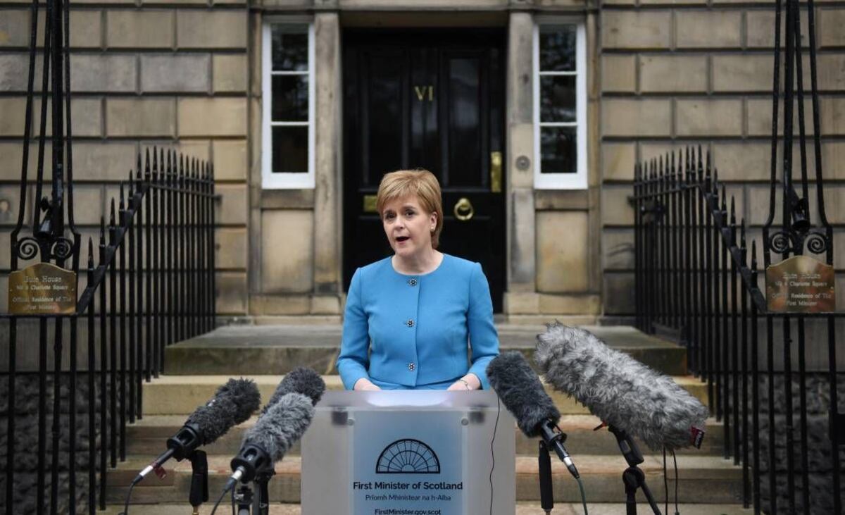 La jefa del Gobierno regional escocés, Nicola Sturgeon.