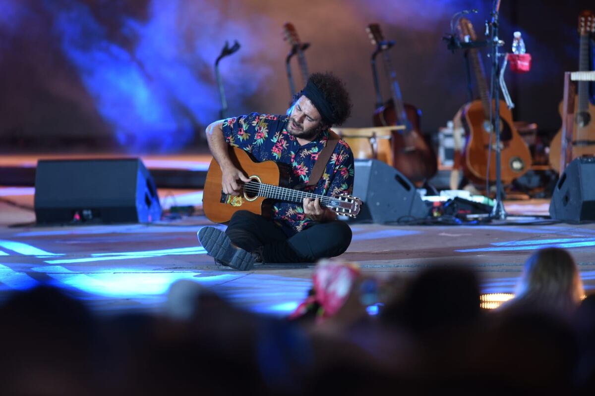 Raly Barrionuevo en la segunda luna del festival Cosquín 2025 (Carlos Romero / La Voz)