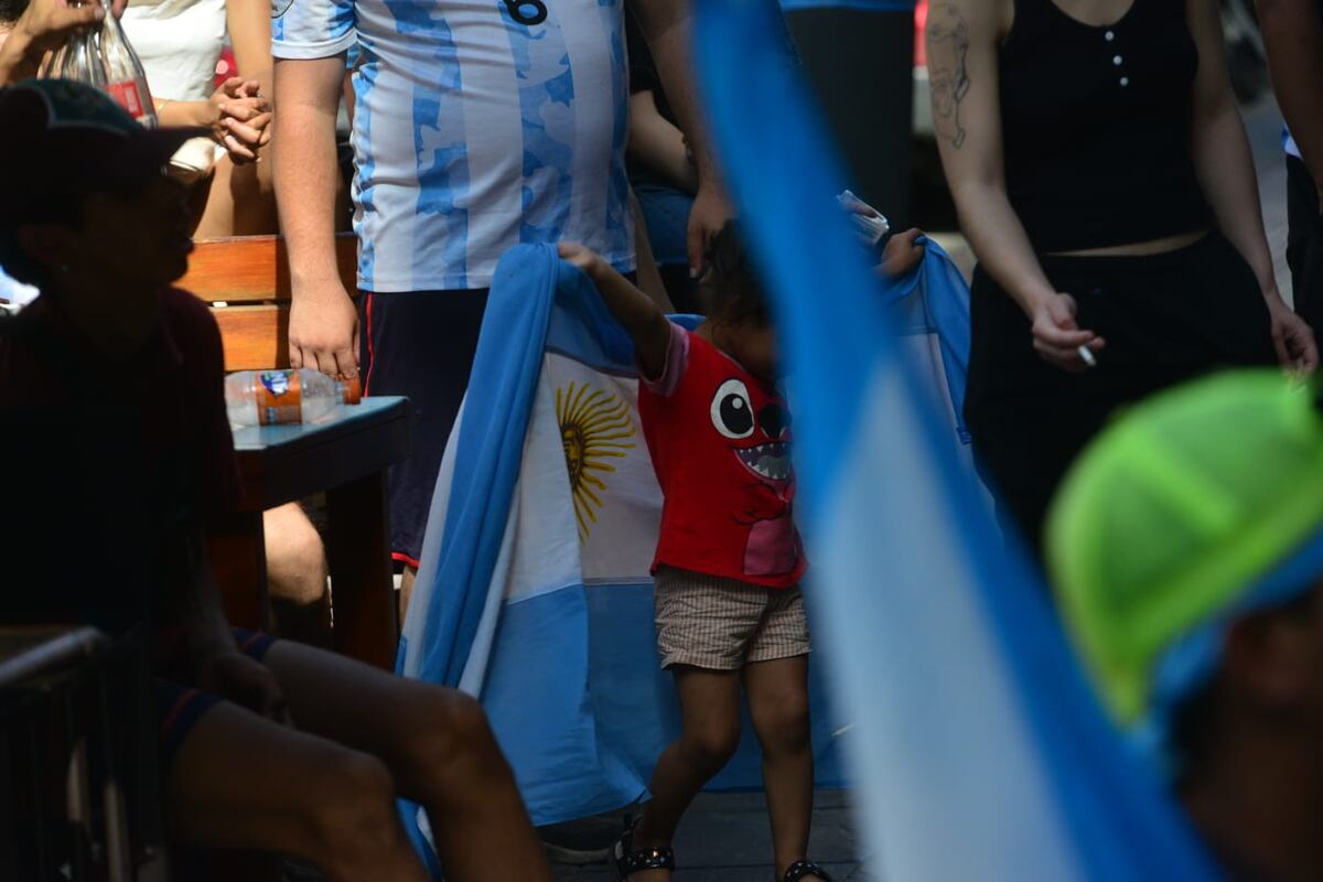 Nueva Córdoba. Así se gritaron los goles de Argentina contra Croacia. (Foto / Javier Ferreyra)