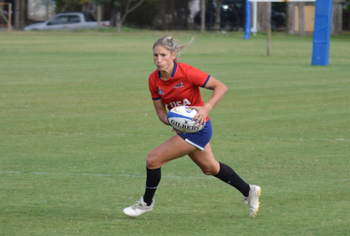 Virginia Brígido, referente de Las Yaguaretés, el seleccionado argentino de rugby jugado por mujeres. (Gonzalo Prados)