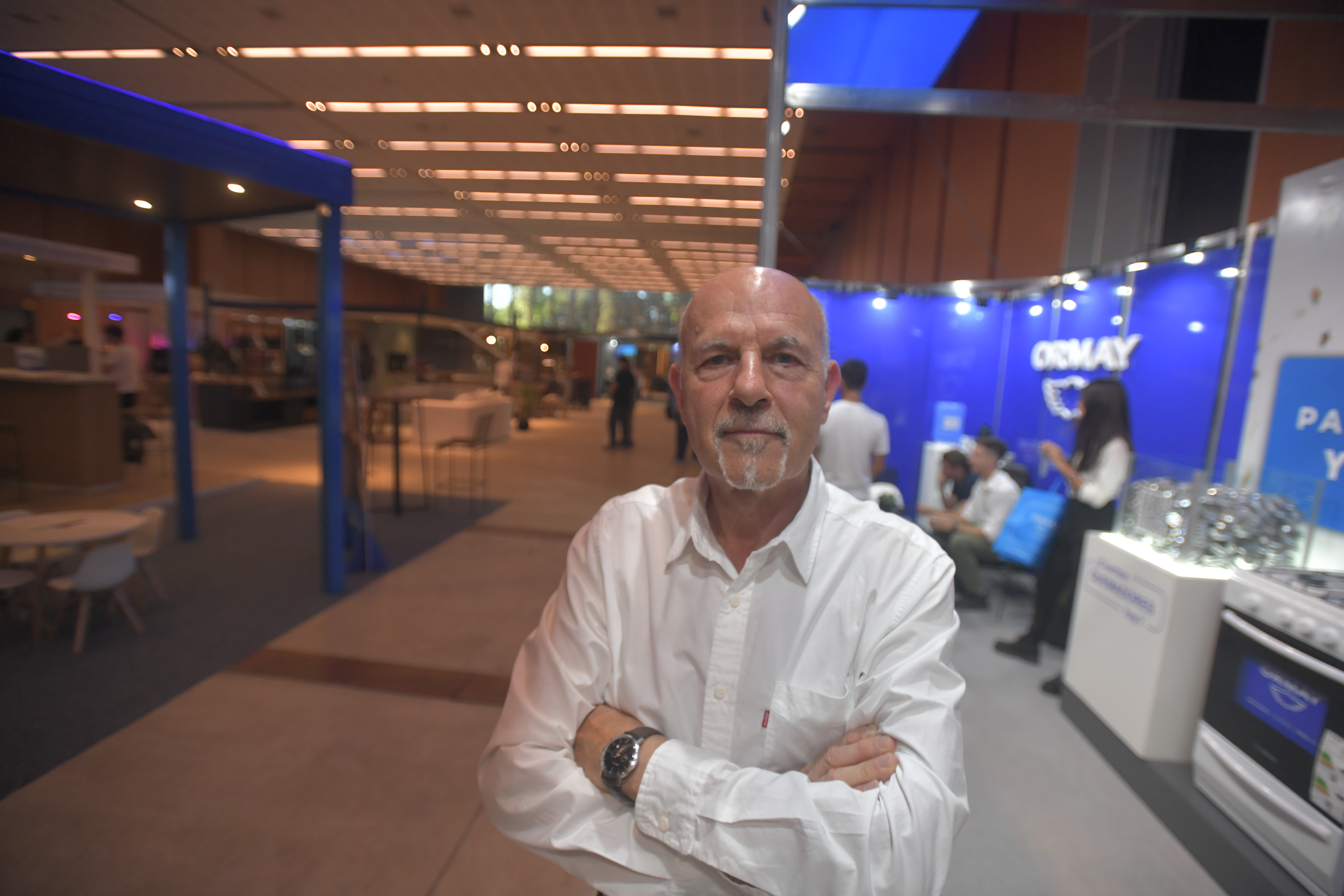 Fernando Alvarez Reyna, presidente de Cammec, encabezó la inauguración de la Expo Estilo Casa en el Centro de Convenciones Córdoba. (Javier Ferreyra / La Voz)