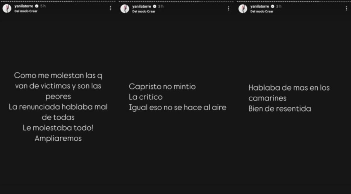 Las explosivas historias de Yanina Latorre contra Fernanda Iglesias. (Fotos: captura de pantalla)