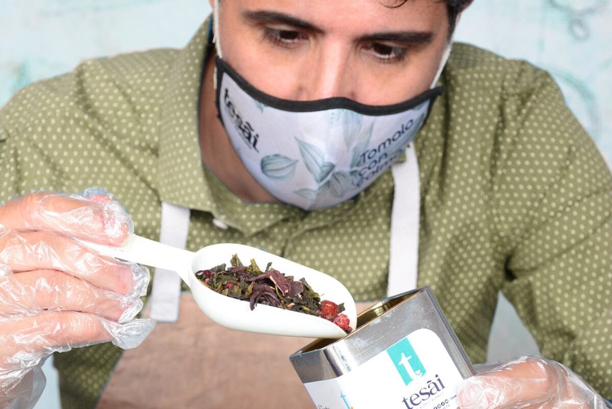 Tesai nació en 2013 y hoy tiene alrededor de 18 blends de té. También hay yerba y café. (Foto: Humberto Frías)