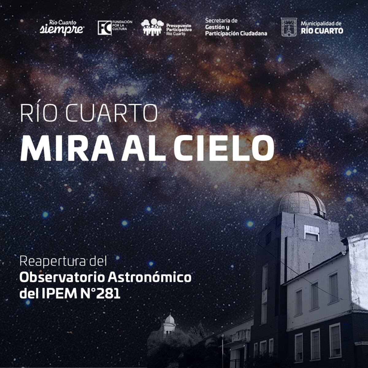 Río Cuarto. Reinaguran el observatorio del Colegio Nacional (Gentileza).