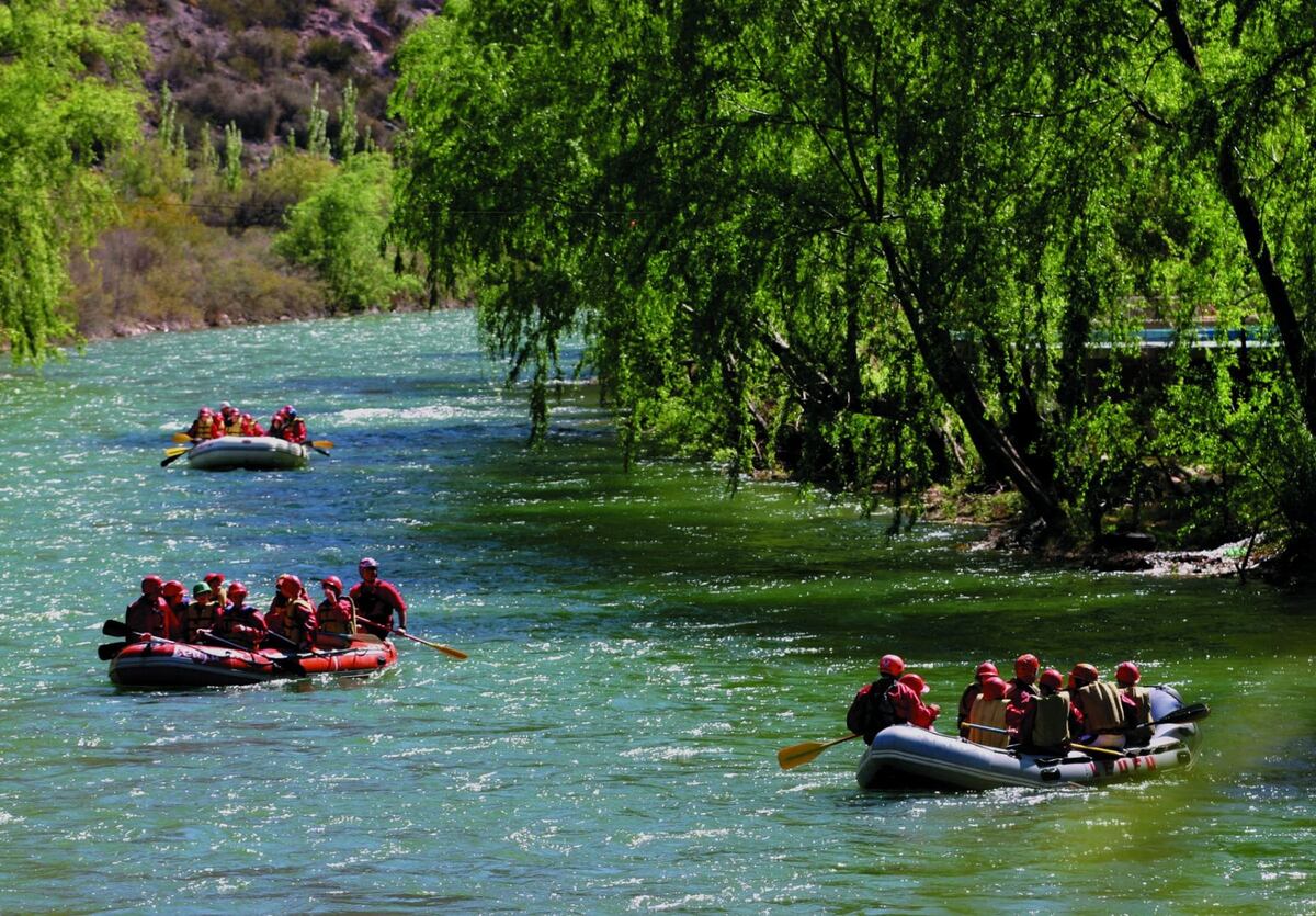 Las opciones del Circuito del Atuel, en Mendoza, son increíbles. Desde relax hasta aventura. (Foto: La Ruta Natural)
