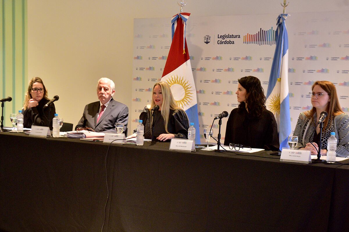 Jurado. Cuatro legisladoras y el vocal del Tribunal Superior Luis Eugenio Angulo integraron el tribunal que destituyó a Flores. (Ramiro Pereyra / La Voz)
