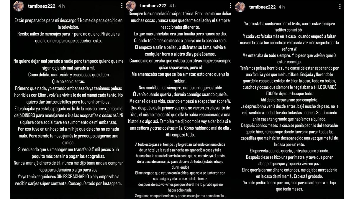Tamara Báez contó su verdad. Parte 1. (Foto: captura de pantalla)