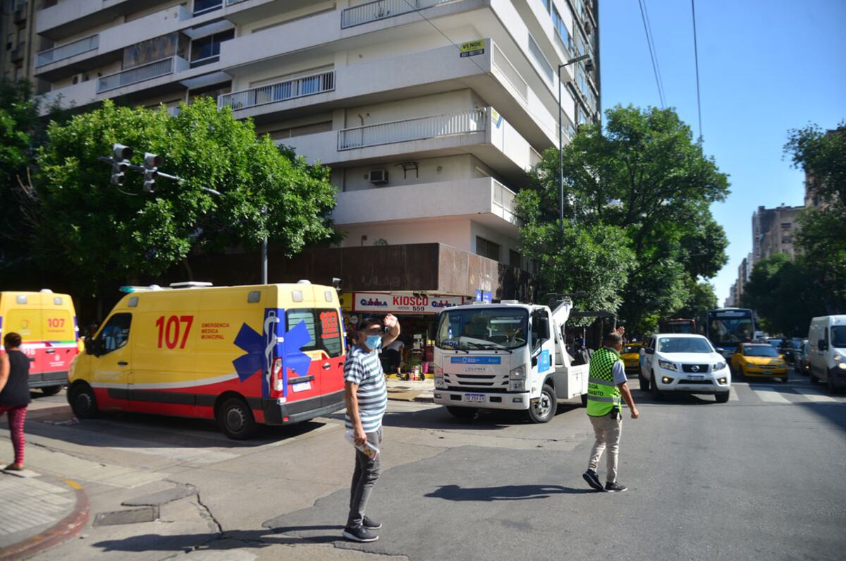 Incendio en el centro. (La Voz/Pedro Castillo)