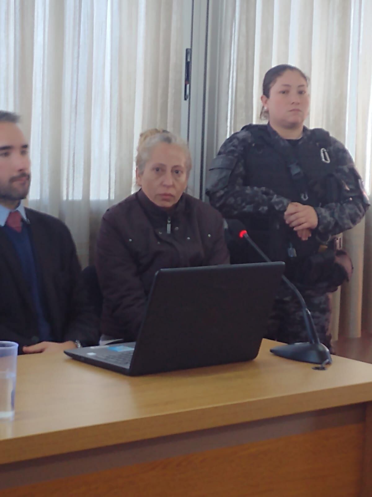 En el juicio, la mujer condenada por el tremendo crimen (Gentileza Camilo Ortiz)