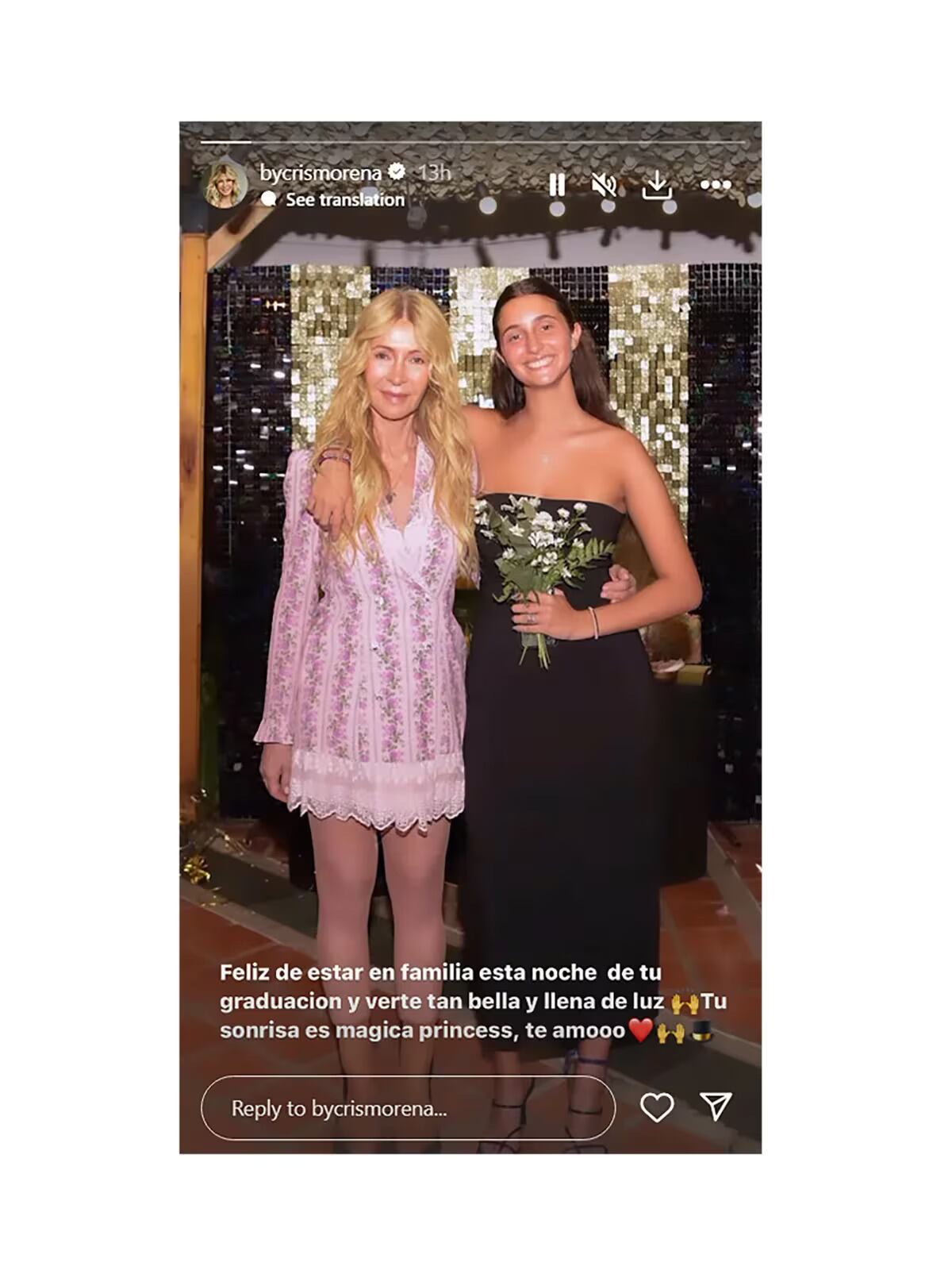 Cris Morena junto a Azul, su nieta. (Foto: Instagram)