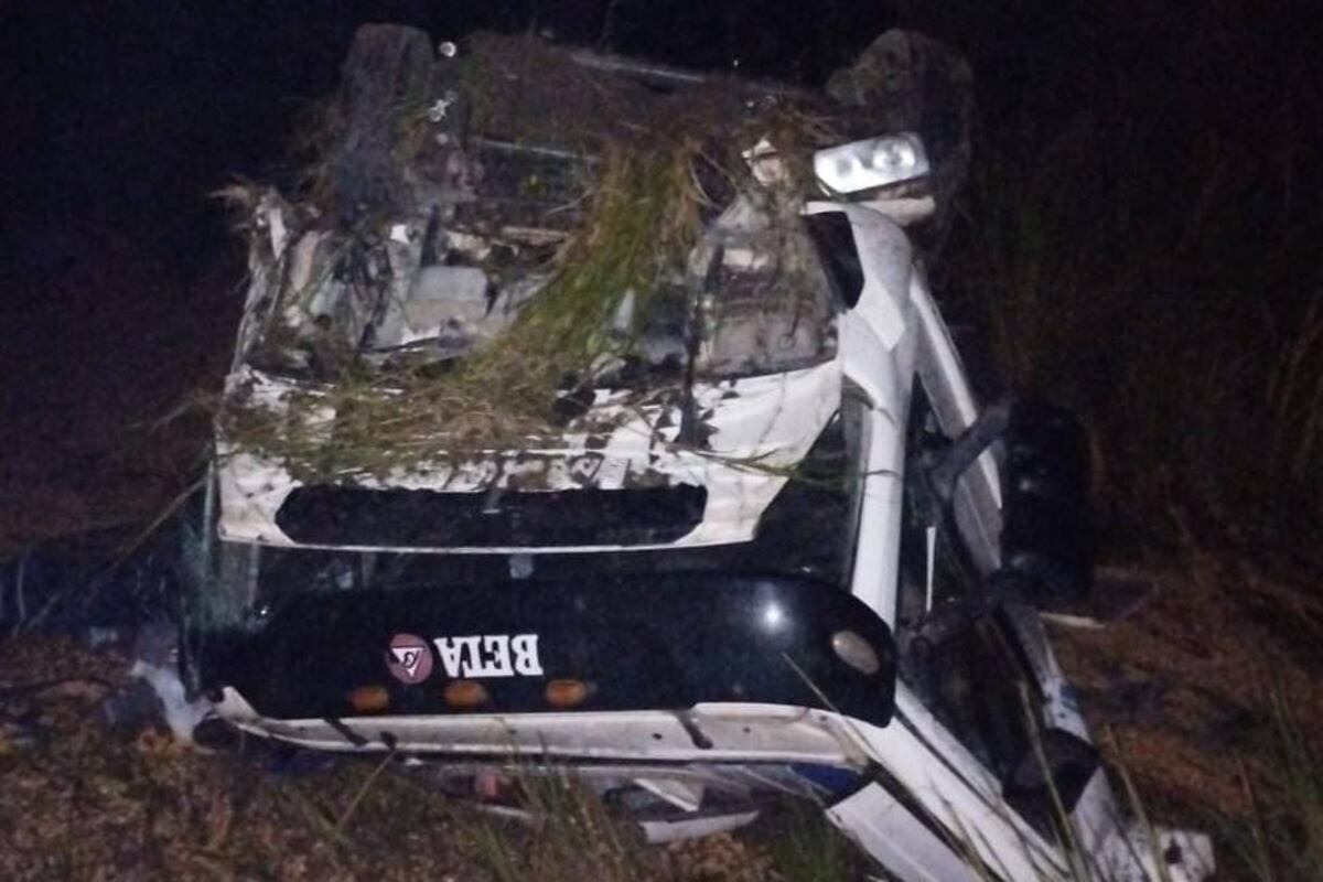 Siniestro fatal. Un conductor de 42 años murió tras chocar con un camión en la ruta 13. (Policía de Córdoba)