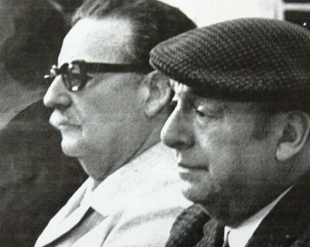Salvador Allende y Pablo Neruda