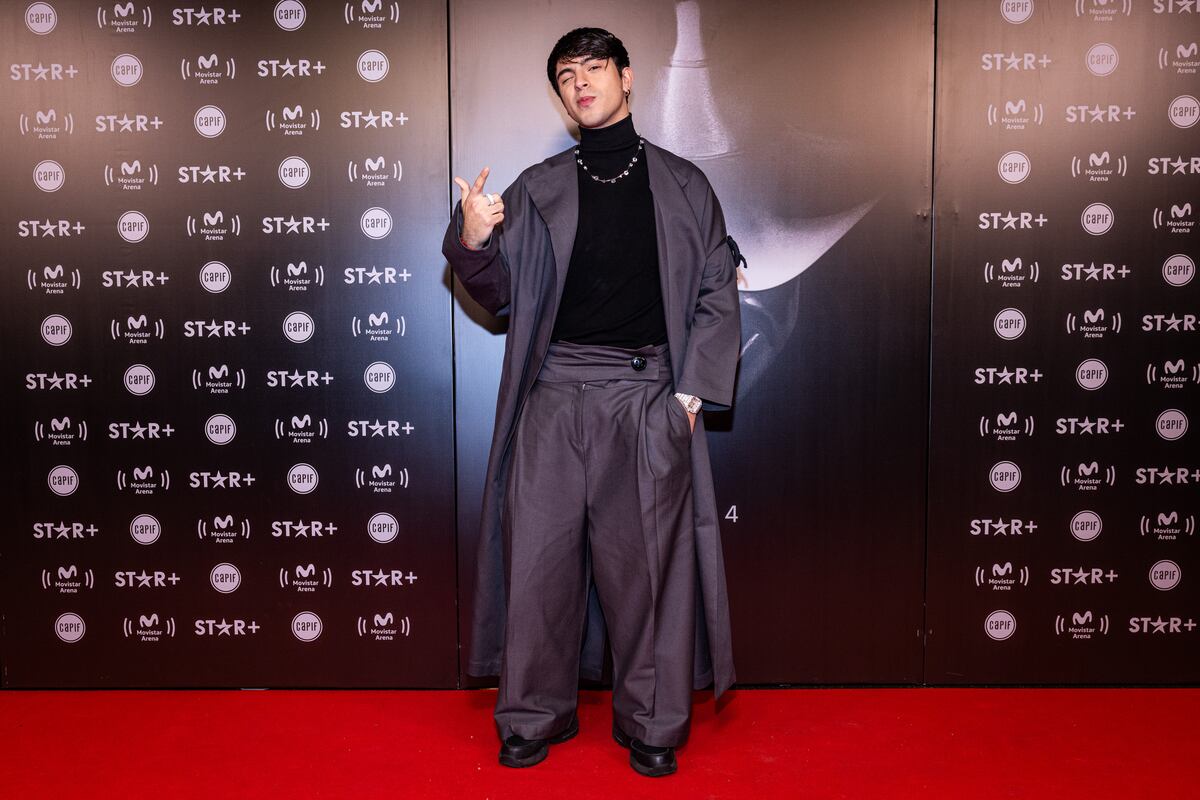 Rusherking, en los Premios Gardel 2024. (Tadeo Jones)