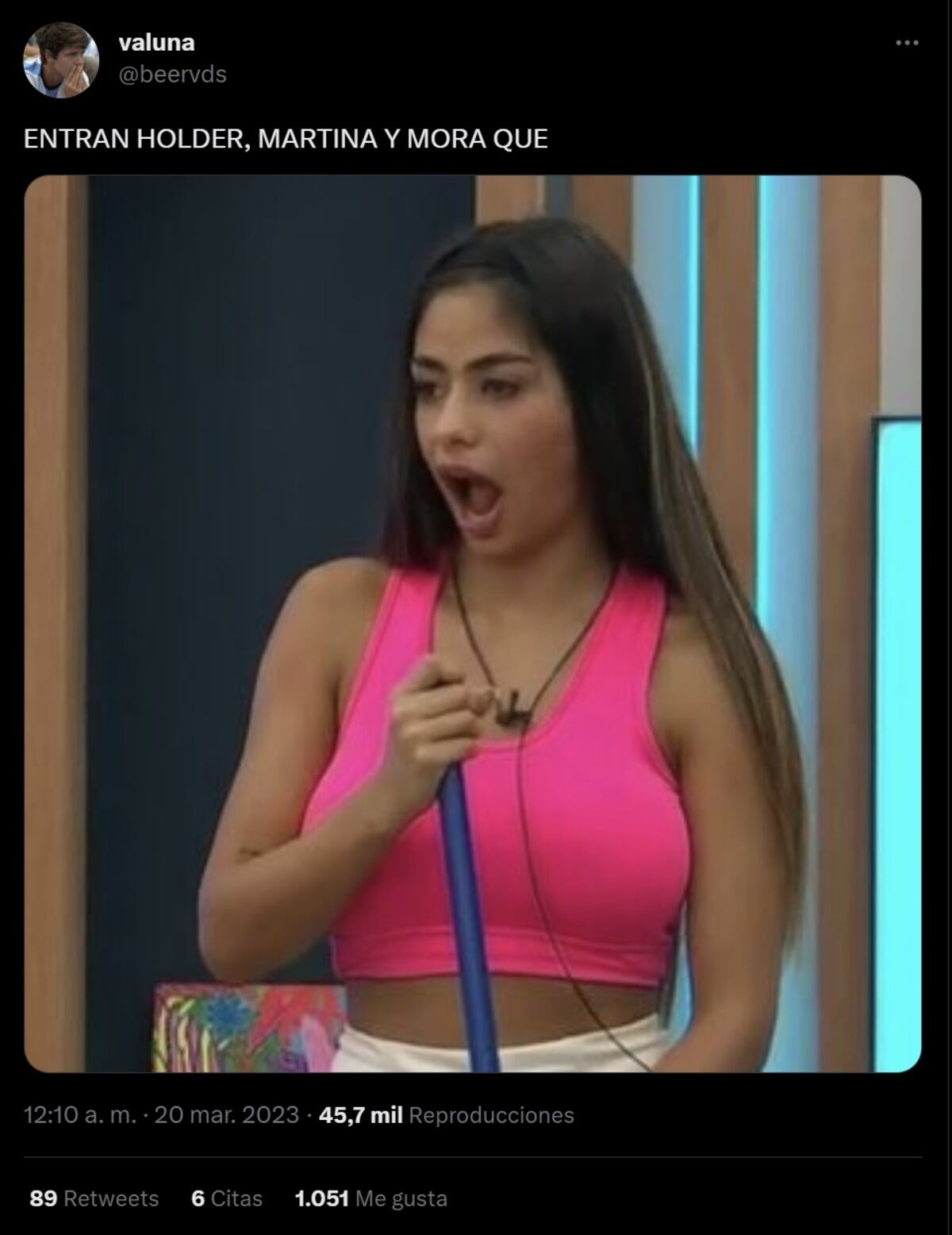 "Gran Hermano": los mejores memes tras el reingreso de Holder, Martina y Mora (Captura de pantalla)