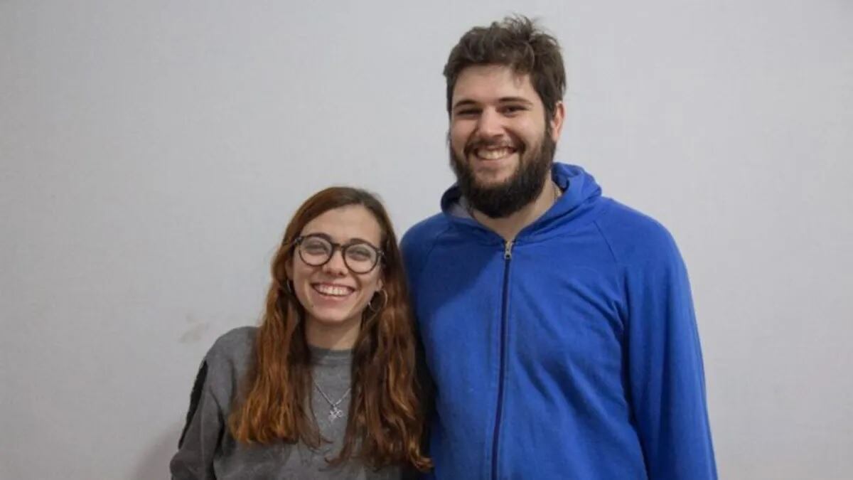 Abigail Giampaoli, de Carlos Paz, y Pablo Boggero, de Las Varillas. Ambos estuduiaron en el CRES de San Francisco.