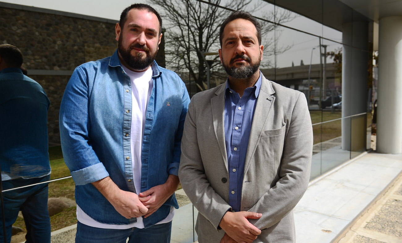 El actual concejal Javier Fabre (Línea Córdoba) y el exconcejal Lucas Balian (Consenso), aliados internos a De Loredo (Nicolás Bravo / La Voz).