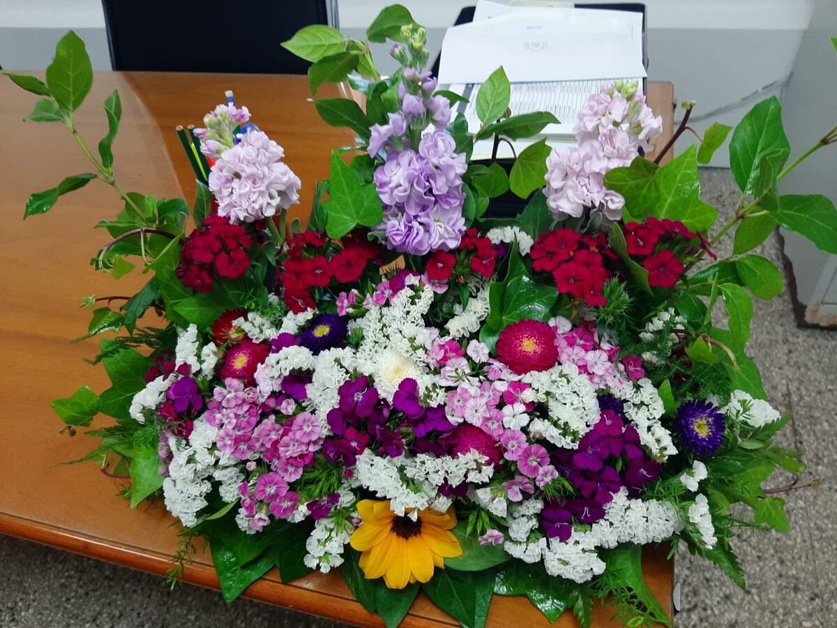 Flores producidas en Obispo Trejo.