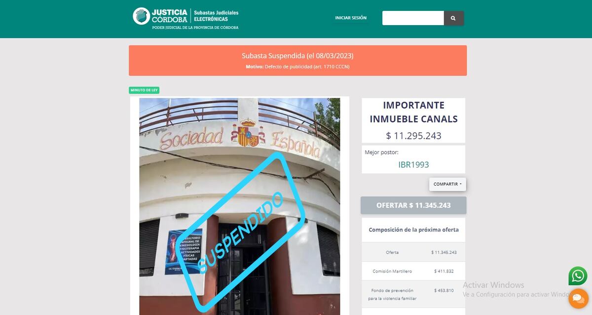Canals. Suspenden la subasta de un inmueble histórico de la localidad.