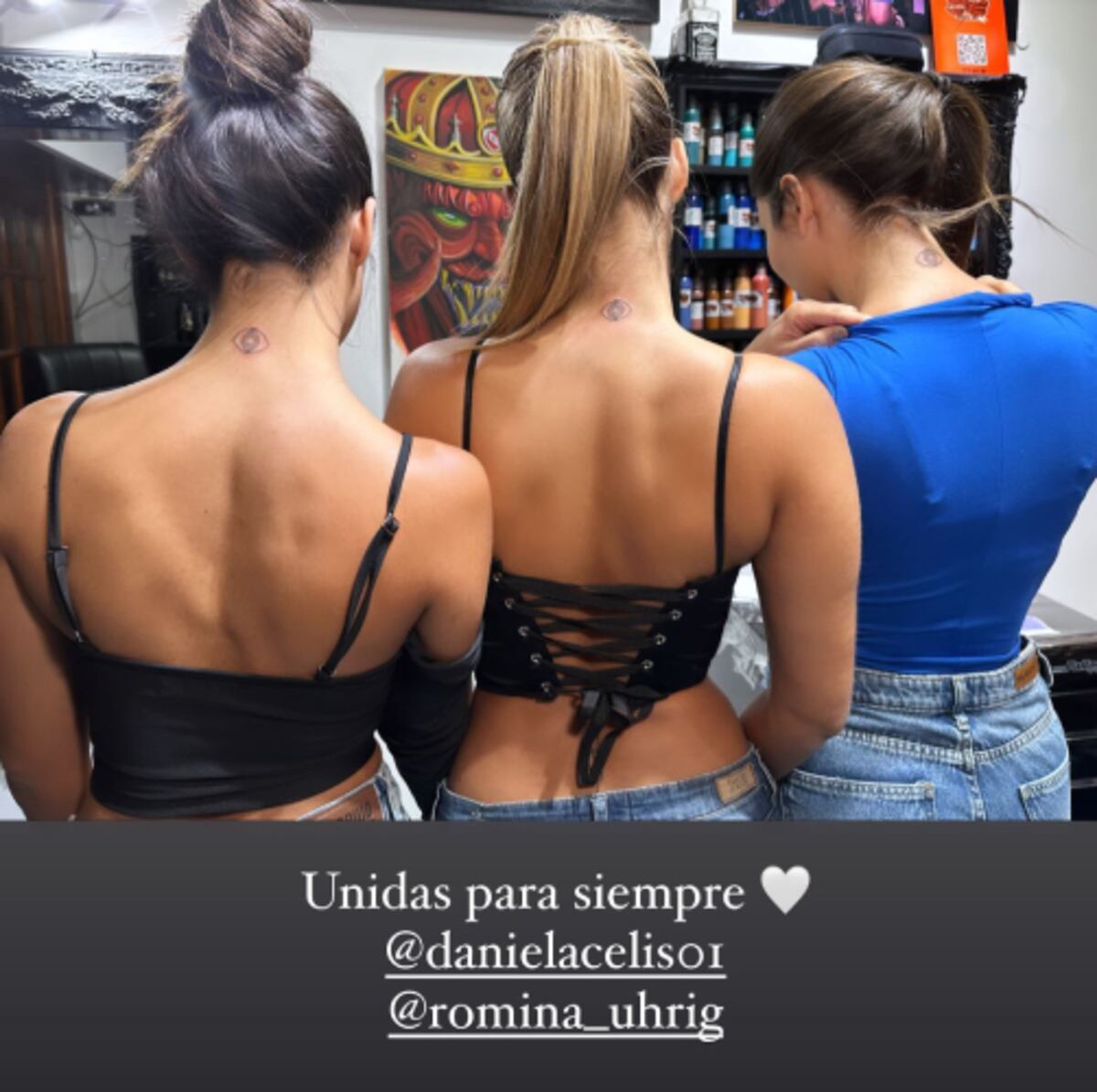 El tatuaje de las exparticiapantes de "Gran Hemano". (Foto de Instagram @poggiojulieta)