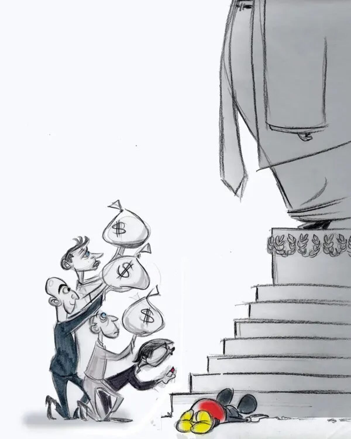Censura de Ann Telnaes en el The Washington Post.