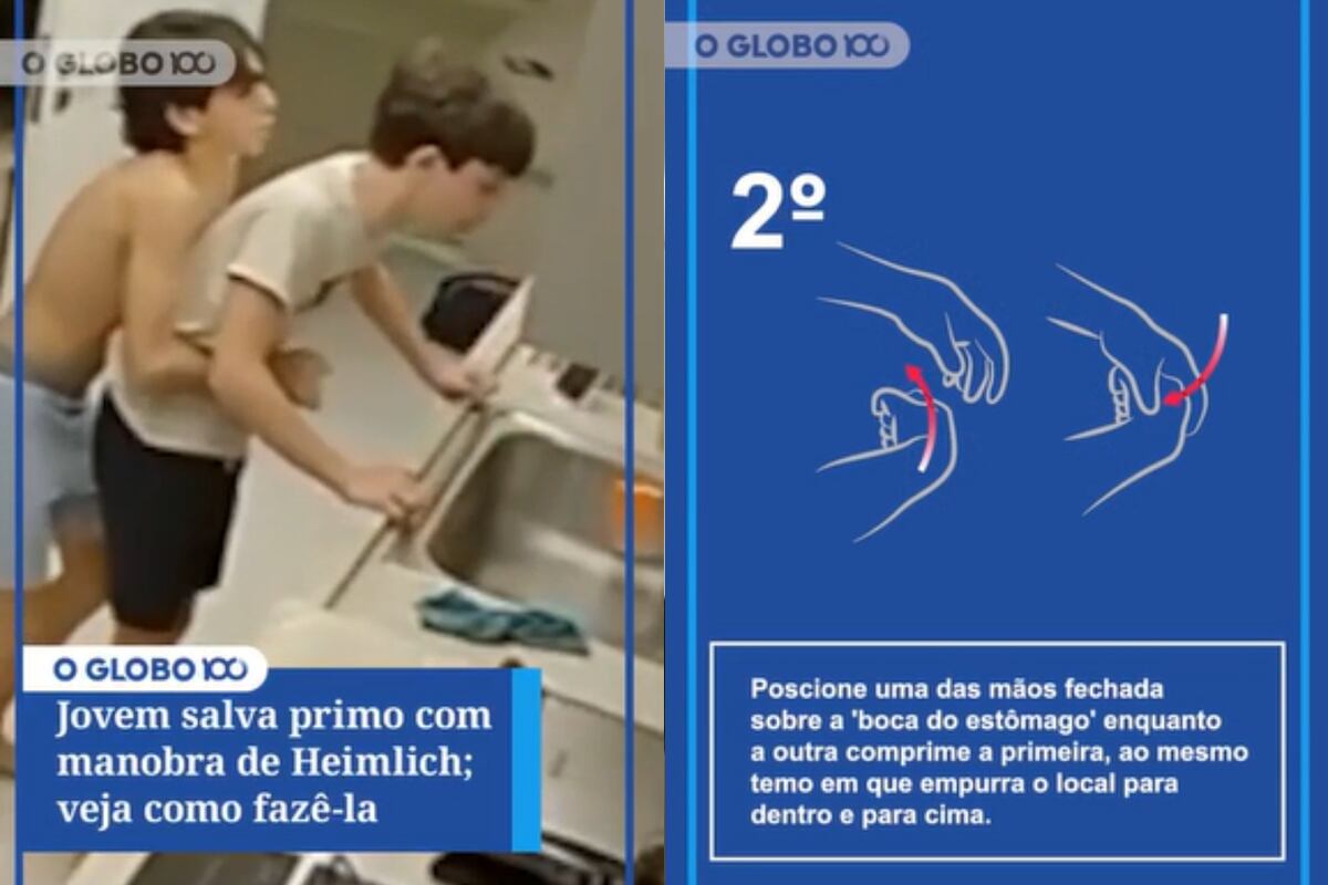 Un adolescente de 14 años salvó a su primo con la maniobra de Heimlich: el video
