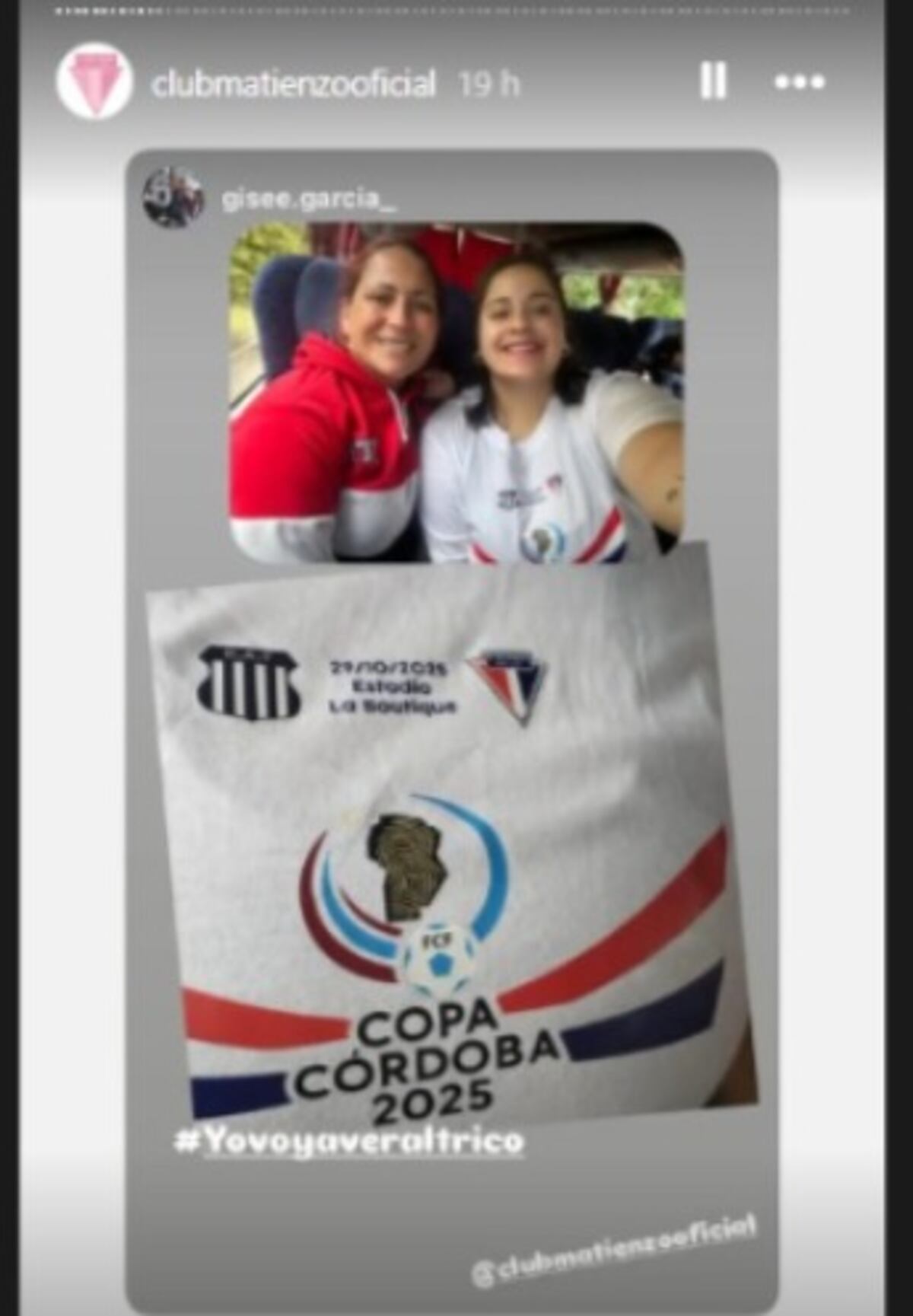 La remera de Matienzo que quedó en la historia para su visita a Talleres.