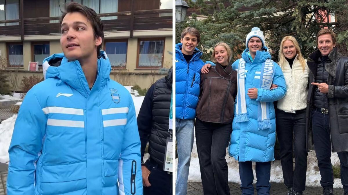 El look que lució Tiziano Gravier y el resto de los delegados argentinos, representa los colores patrios.