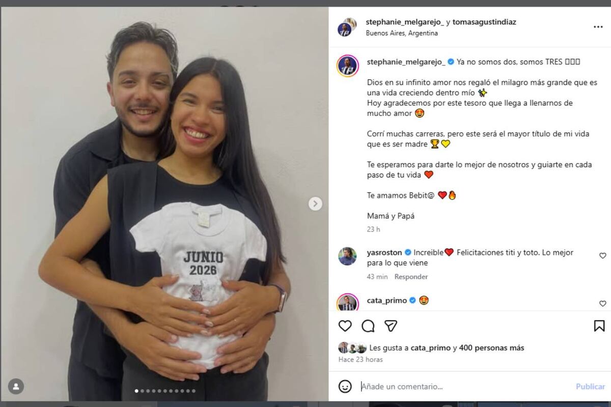 Stephanie Melgarejo, de Talleres, anunció que será mamá (Instagram)